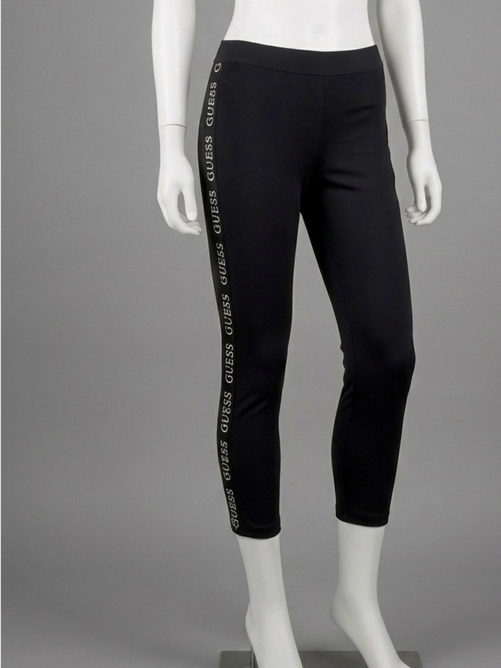 GUESS Logo Tape Leggings Black Size Small